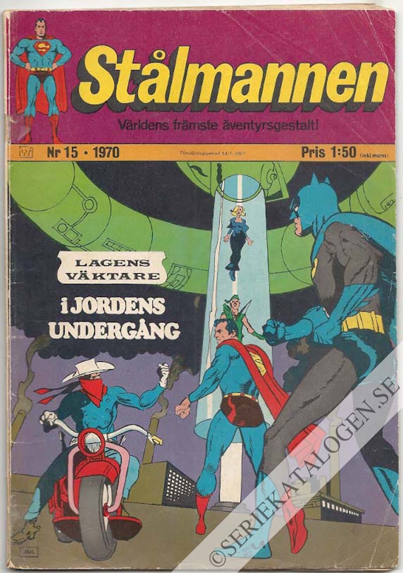 Framsida på Stålmannen #15 (1970)