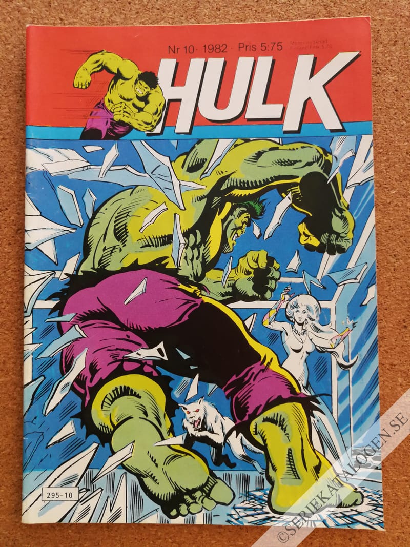 Framsida på Hulk #10 (1982)