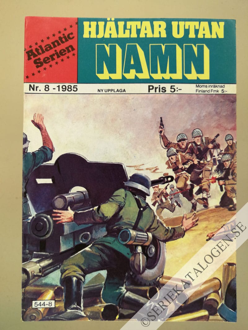 Framsida på Atlanticserien Hjältar utan namn (1985)