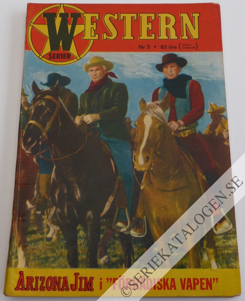 Framsida på Western-serier Arizona Jim i "Förrädiska vapen" (1961)