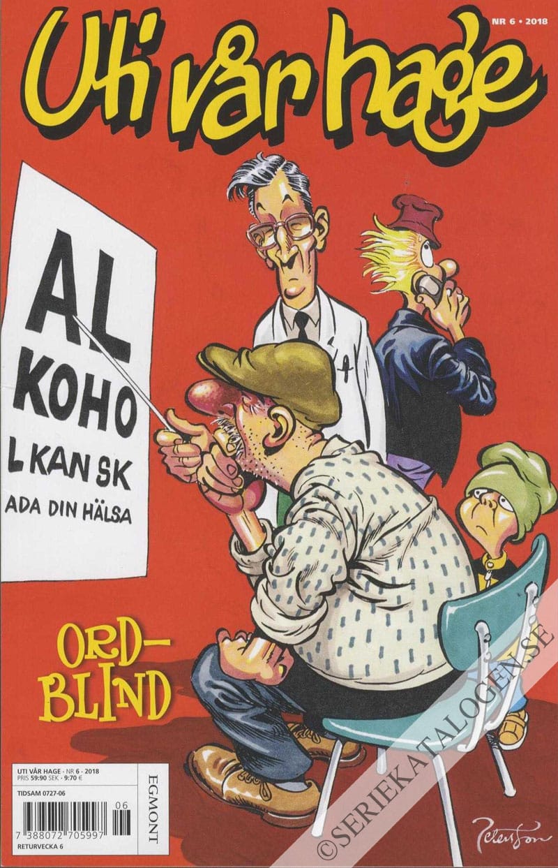 Framsida på Uti vår hage #6 - Ordblind (2018)