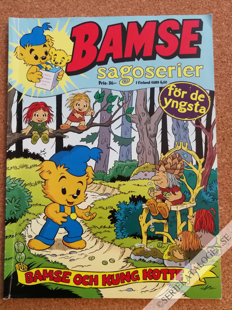 Framsida på Bamse sagoserier Bamse och Kung Kotte (2017)