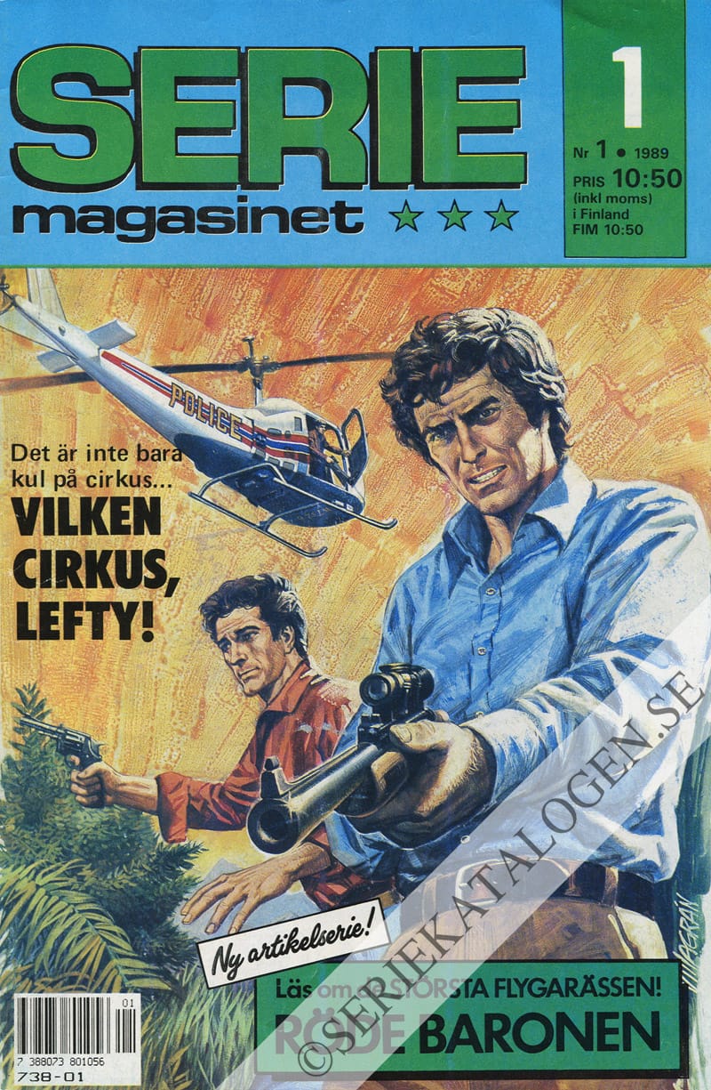 Framsida på Seriemagasinet #1 (1989)