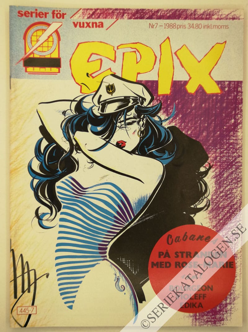 Framsida på Epix #7 (1988)