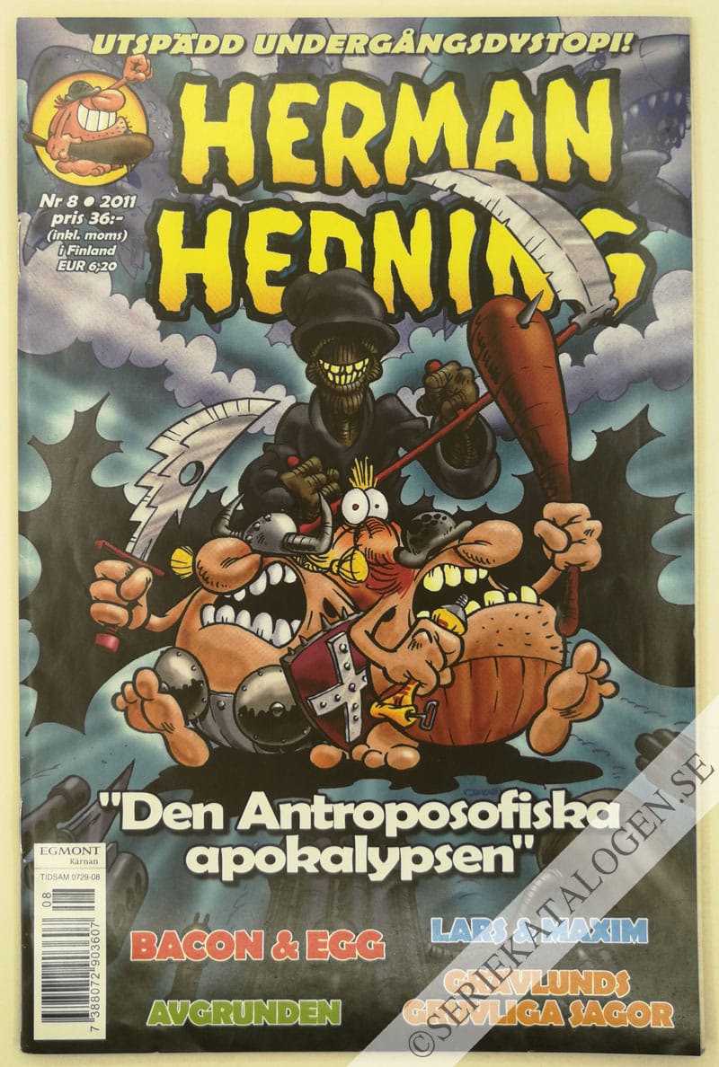 Framsida på Herman Hedning #8 (2011)