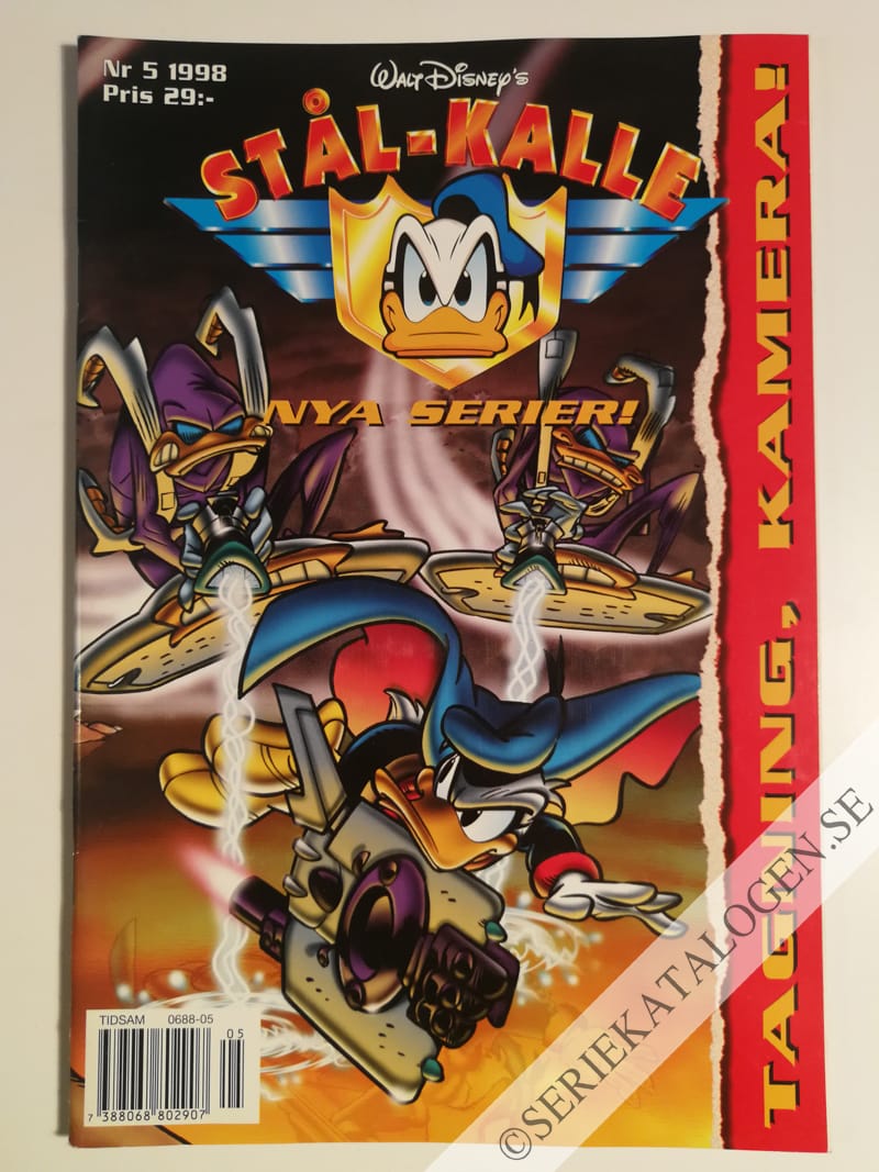 Framsida på Stål-Kalle Tagning, kamera! (1998)