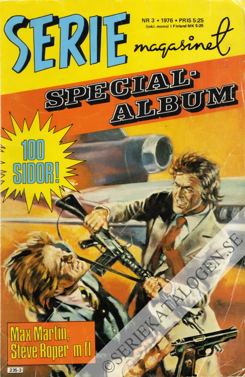 Framsida på Seriemagasinet specialalbum #3 (1976)