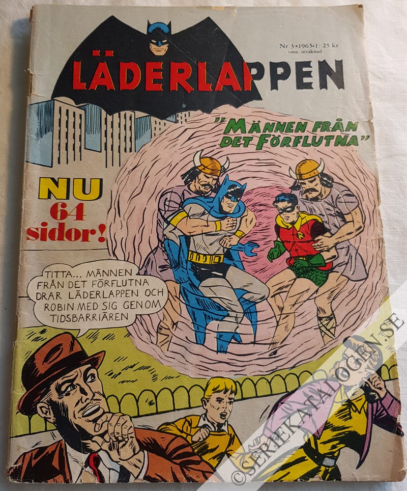 Framsida på Läderlappen och Robin #3 (1963)