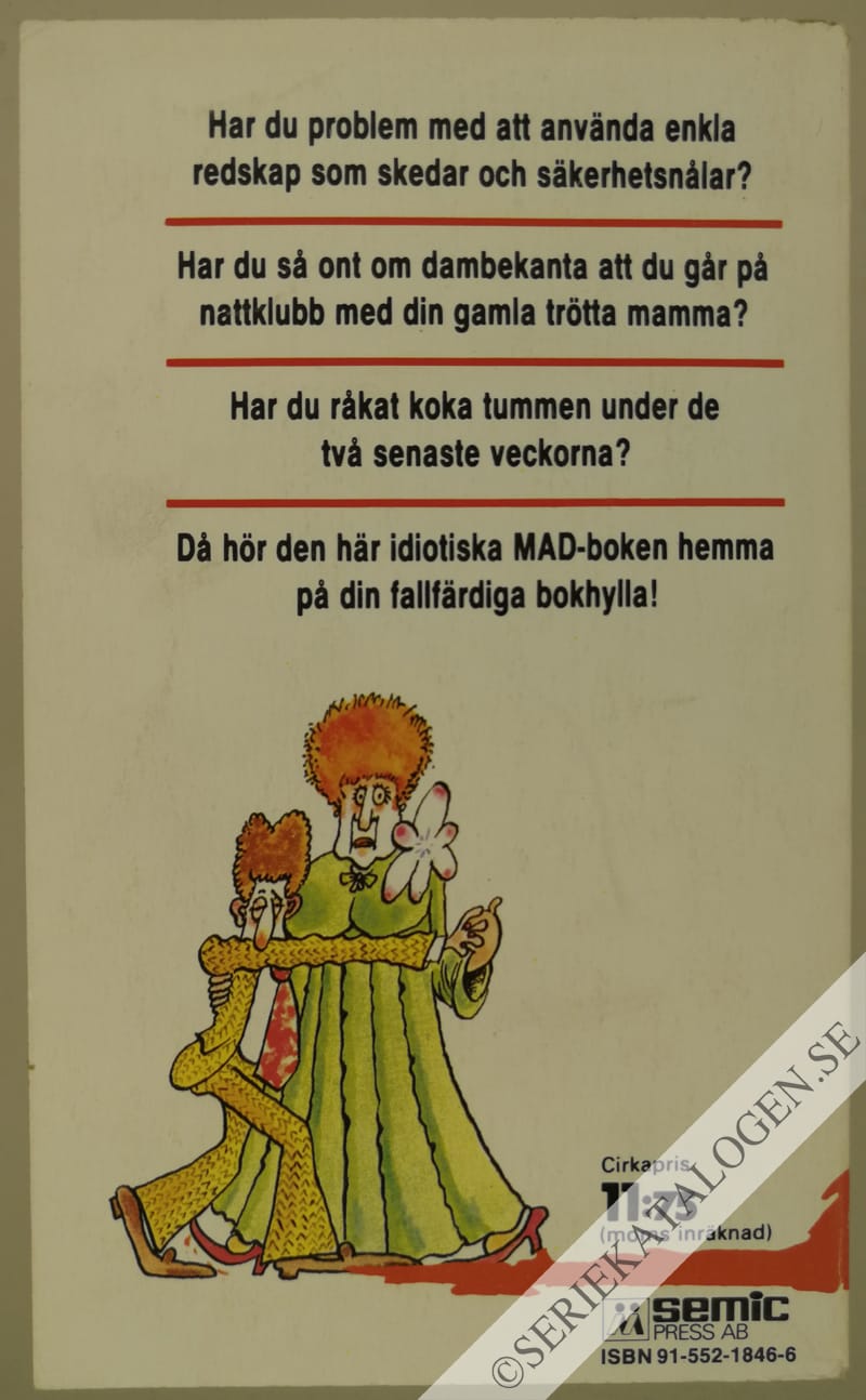 Baksida på MAD visar hur man inte gör (1982)