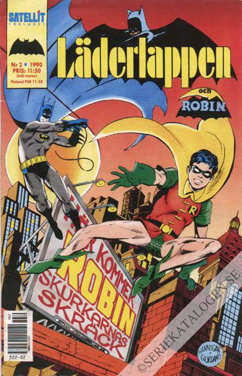 Framsida på Läderlappen och Robin #2 (1990)