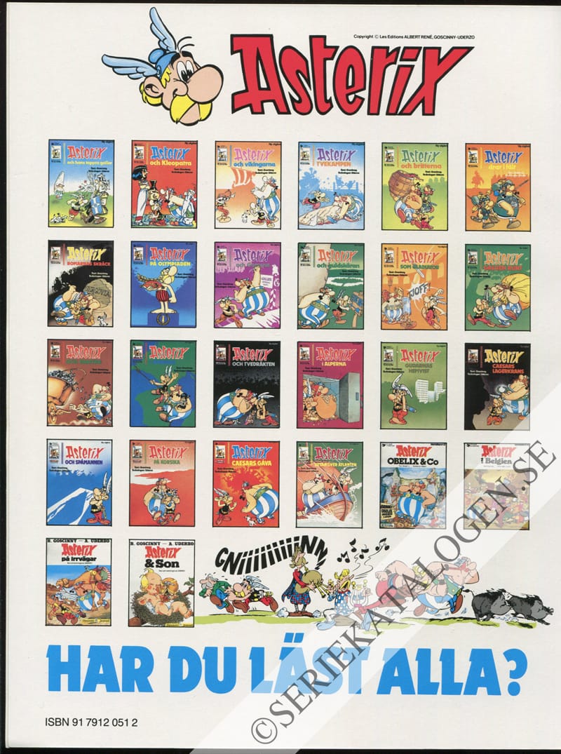 Baksida på Asterix i Indien (1987)