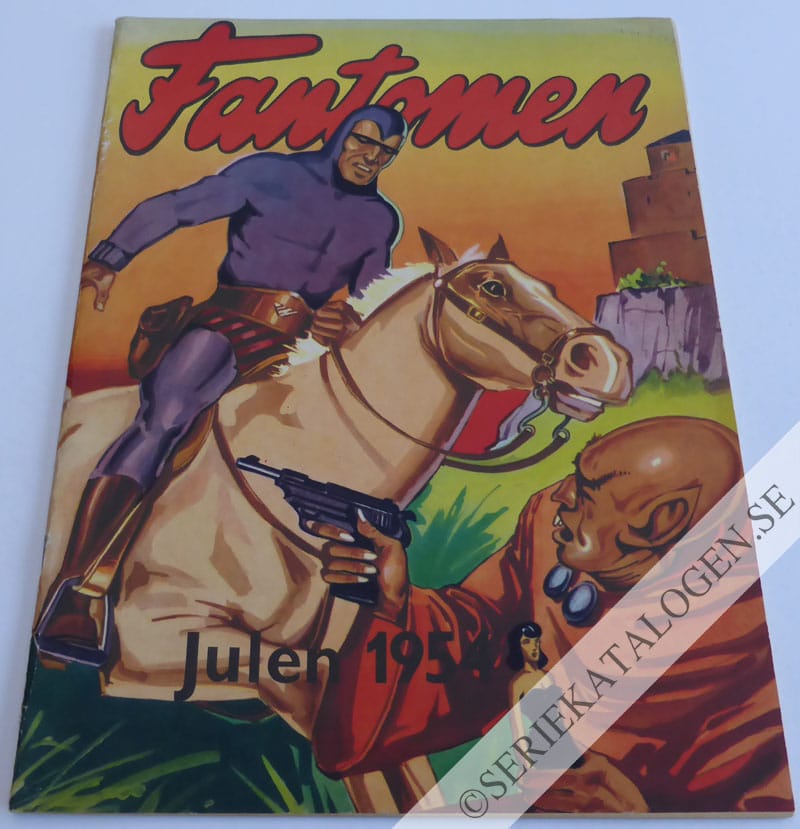 Framsida på Fantomen Julen 1954 (1954)
