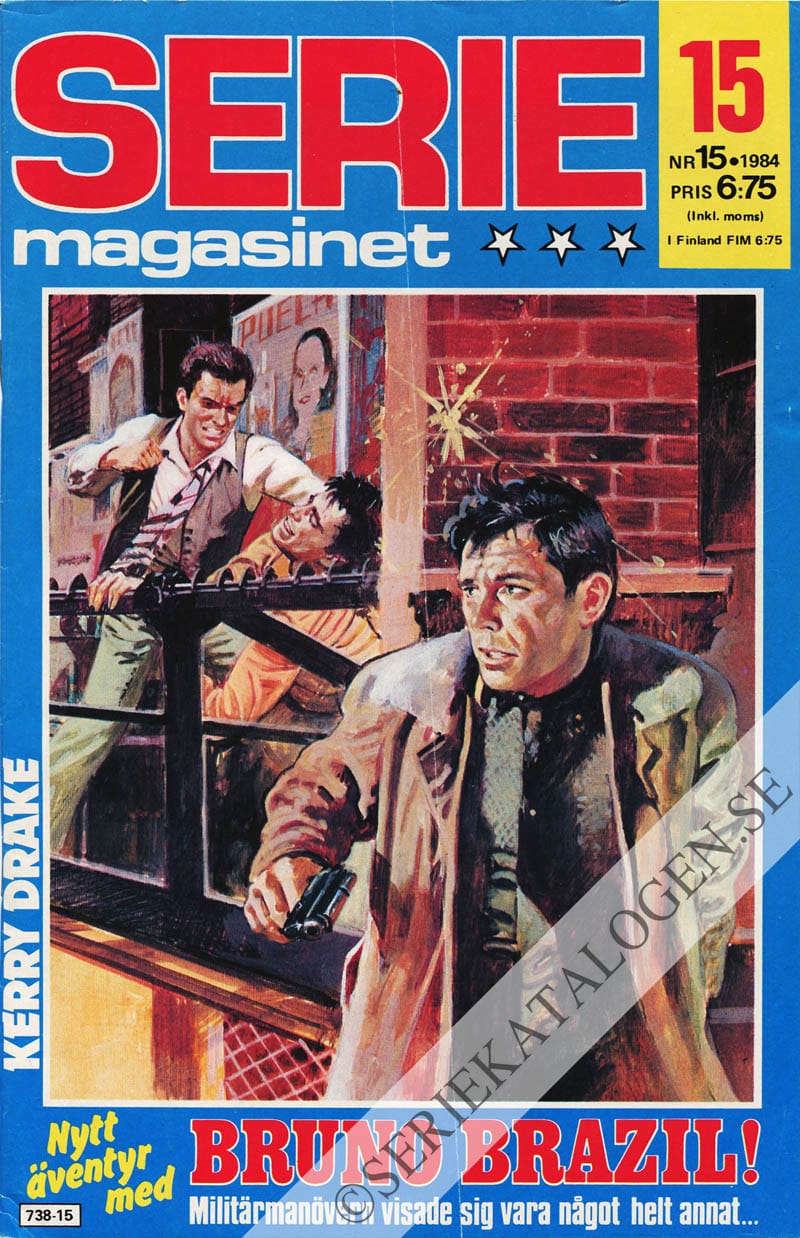 Framsida på Seriemagasinet #15 (1984)