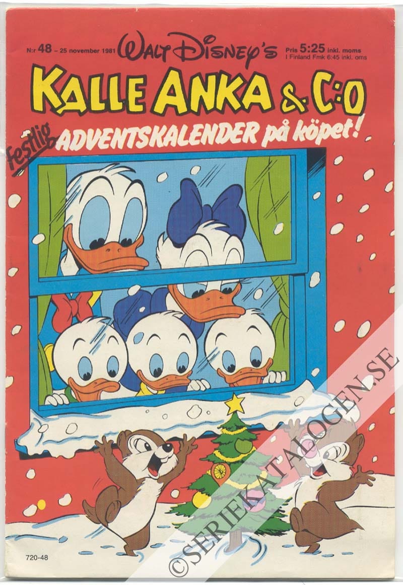 Framsida på Kalle Anka & C:o #48 (1981)