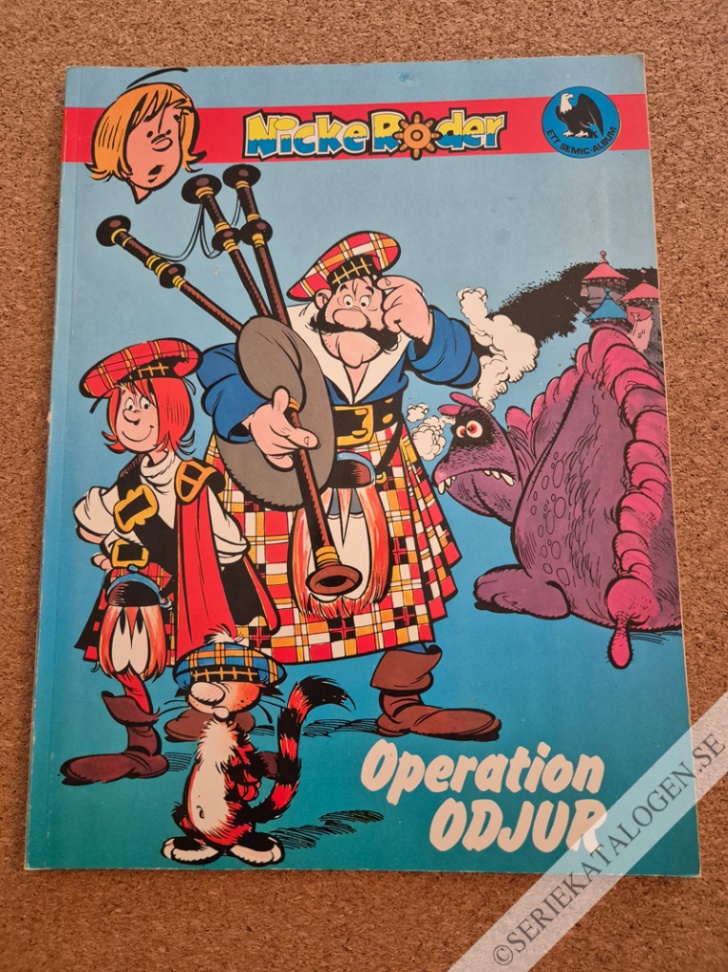 Framsida på Nicke Roder Operation odjur (1981)