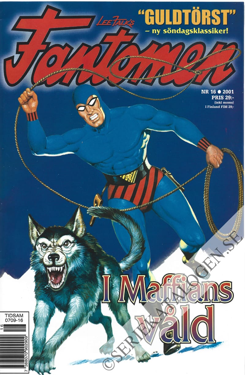 Framsida på Fantomen #16 (2001)