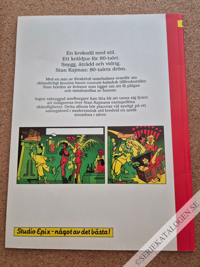 Baksida på Stan Kajman (1988)