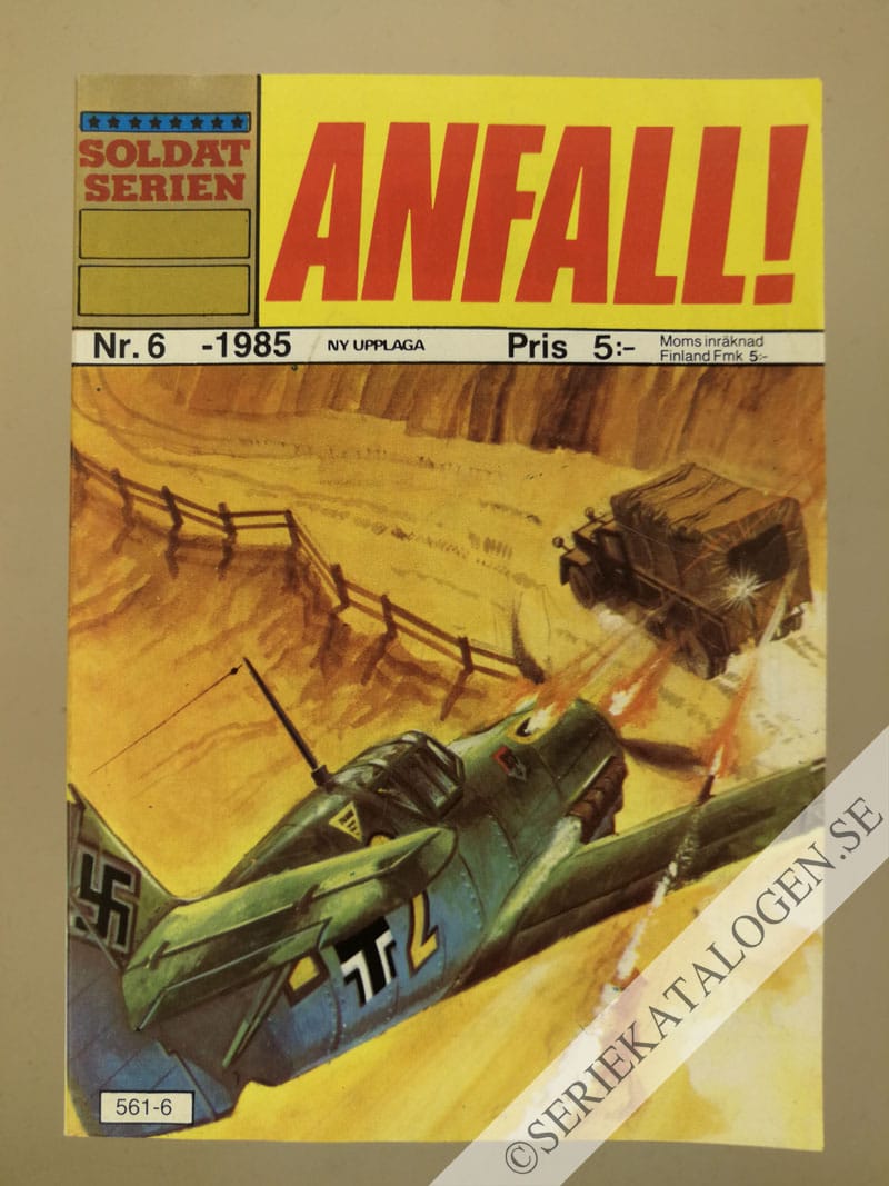 Framsida på Soldatserien #6 - Anfall! (1985)