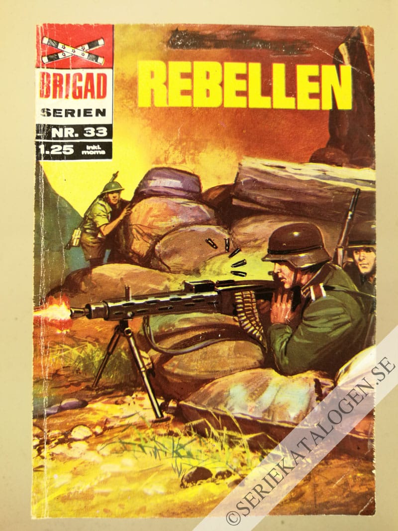 Framsida på Brigadserien Rebellen (1969)