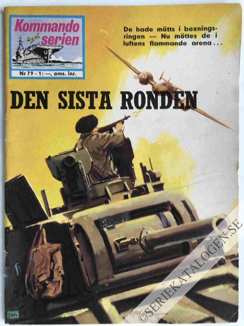 Framsida på Kommandoserien #79 - Den sista ronden (1966)