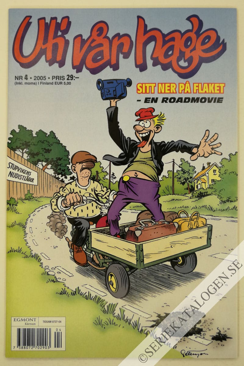 Framsida på Uti vår hage Sitt ner på flaket - en roadmovie (2005)