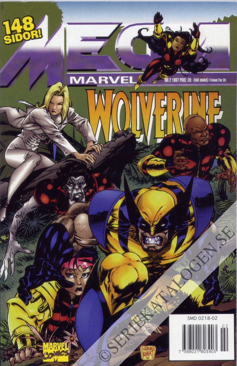 Framsida på Mega Marvel Wolverine (1997)