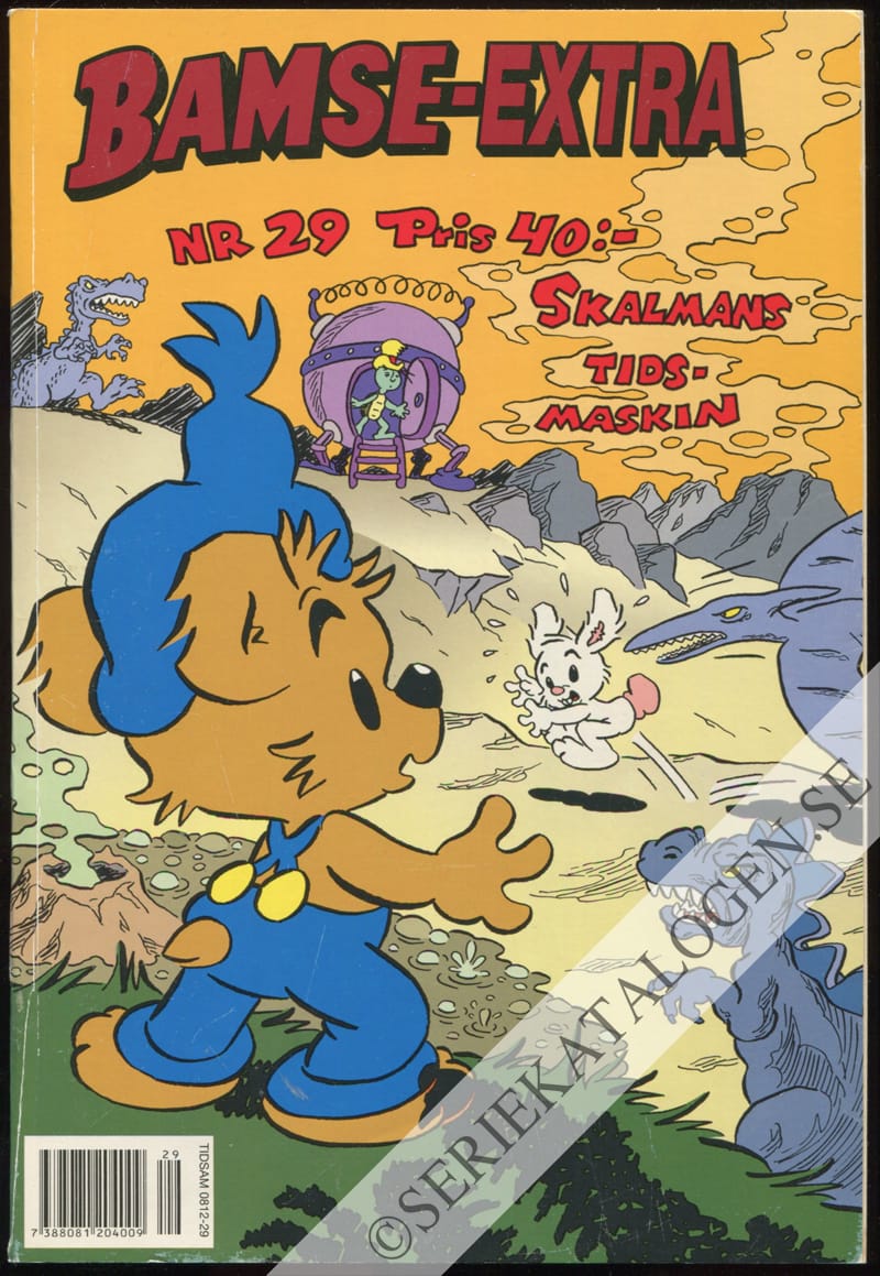 Framsida på Bamse-extra Skalmans tidsmaskin (2004)