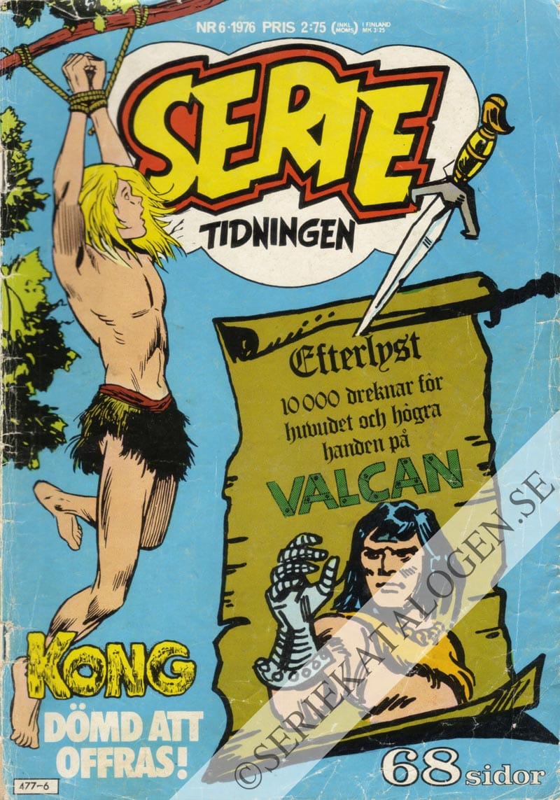 Framsida på Serietidningen #6 (1976)