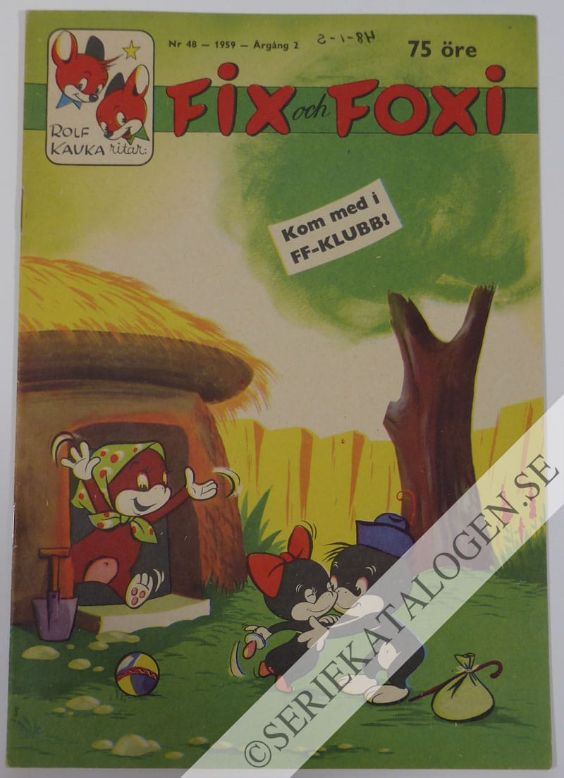 Framsida på Fix och Foxi #48 (1959)