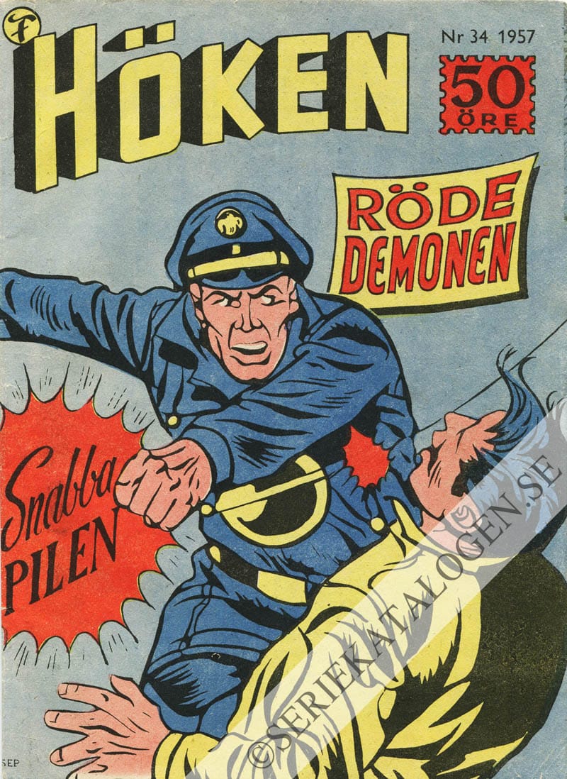 Framsida på Höken #34 (1957)