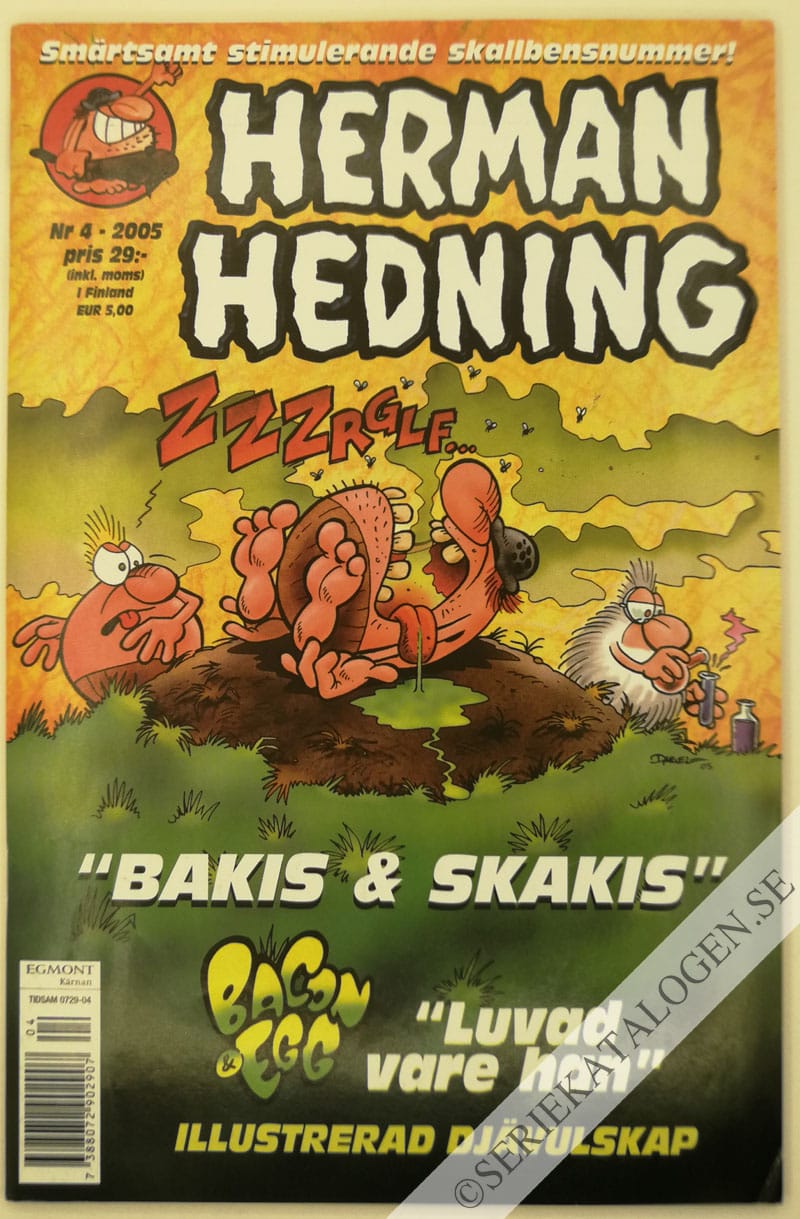 Framsida på Herman Hedning #4 (2005)