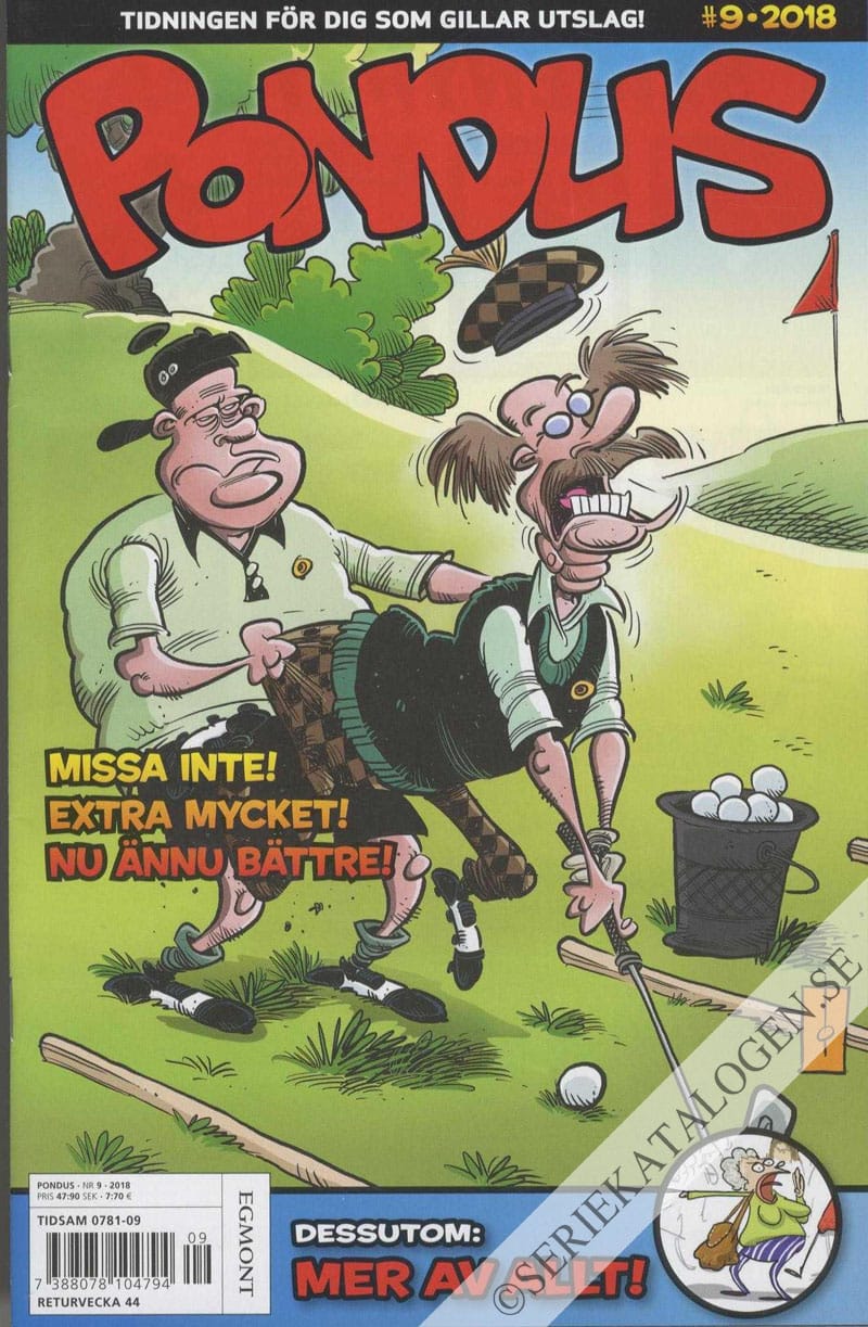 Framsida på Pondus #9 (2018)