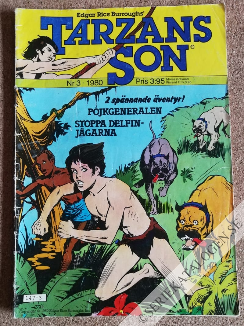 Framsida på Tarzans son #3 (1980)