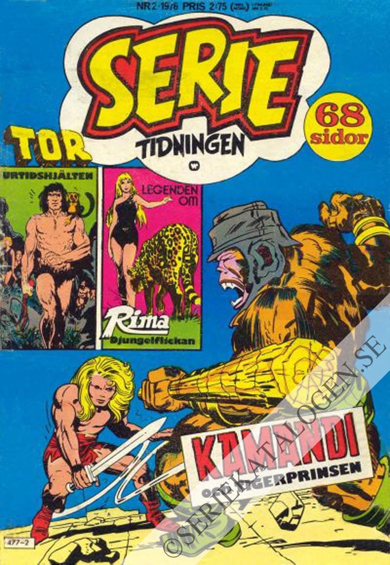 Framsida på Serietidningen #2 (1976)
