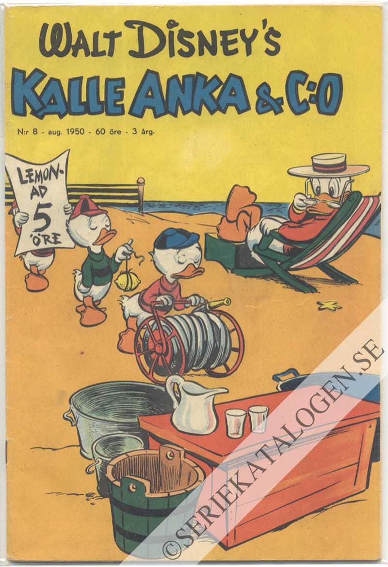 Framsida på Kalle Anka & C:o #8 (1950)