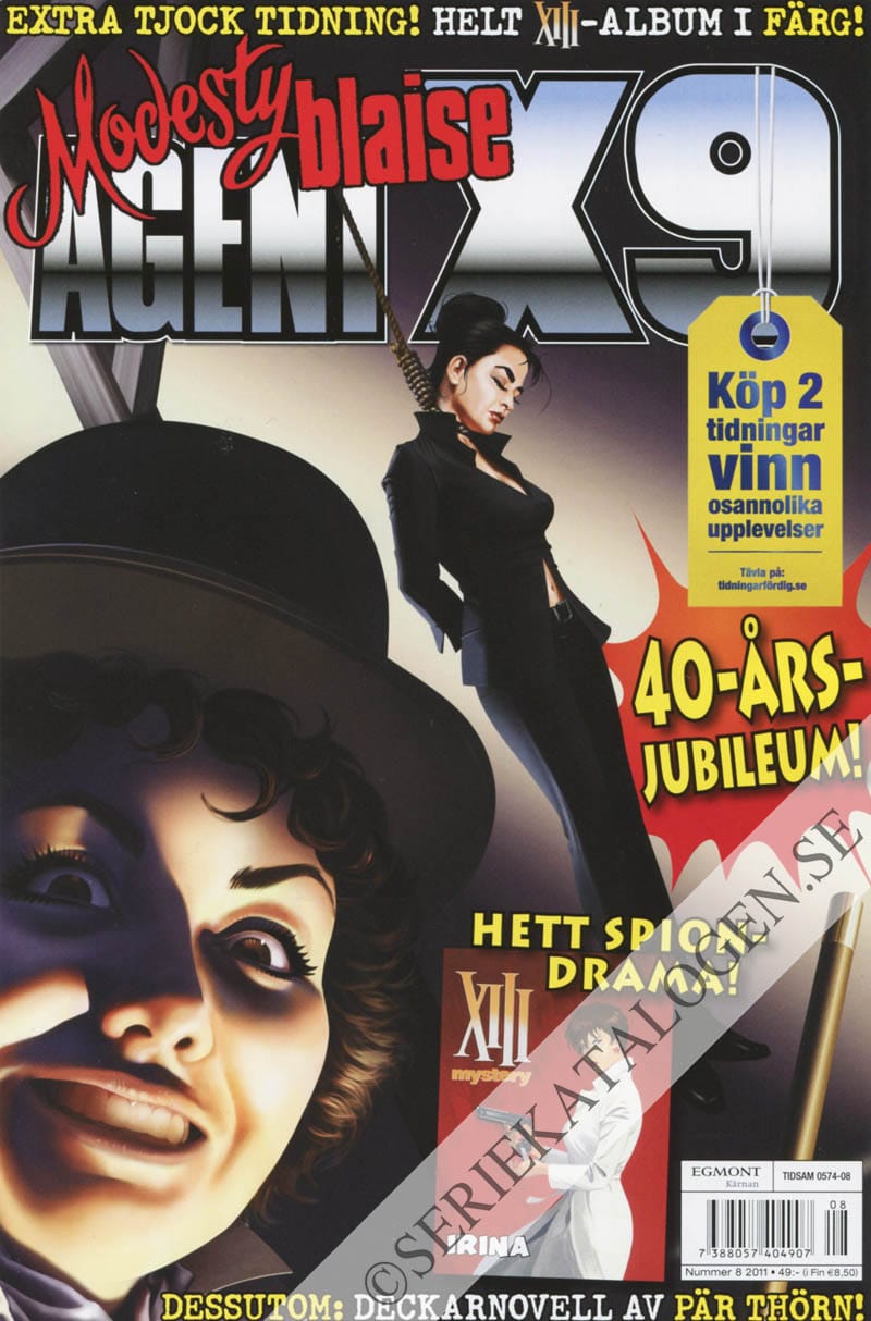 Framsida på Agent X9 #8 (2011)