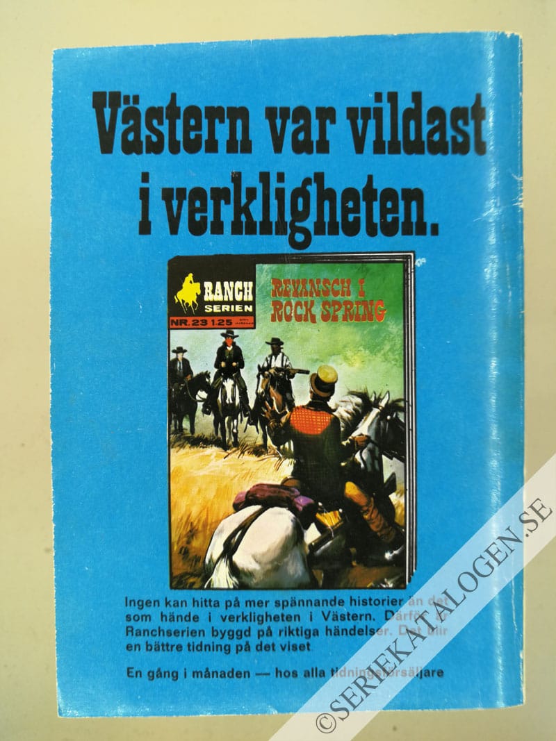 Baksida på Lösenord Mod! (1968)