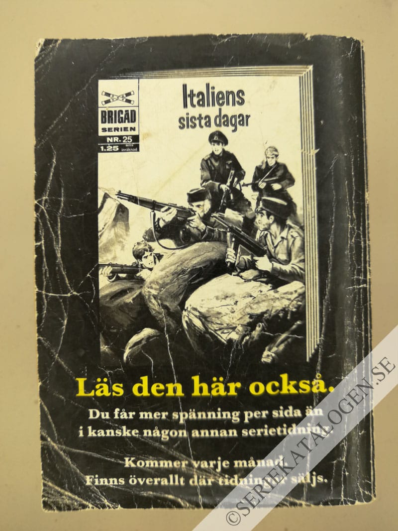 Baksida på Den hemliga vägen (1968)