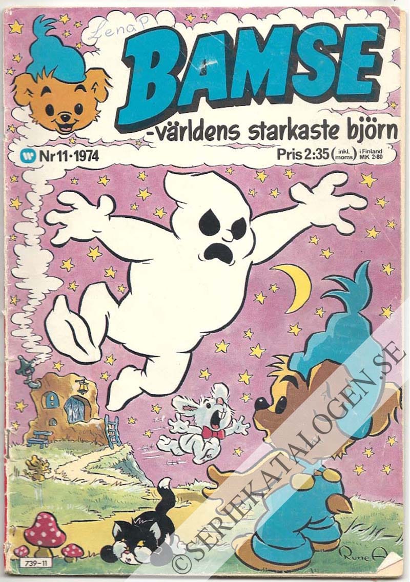 Framsida på Bamse - världens starkaste björn #11 (1974)