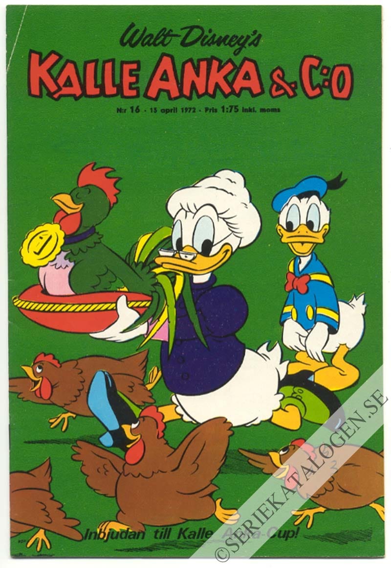 Framsida på Kalle Anka & C:o #16 (1972)