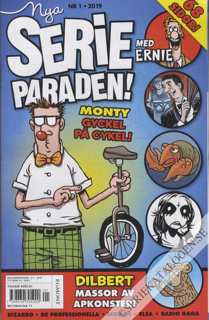 Framsida på Nya Serieparaden #1 (2019)