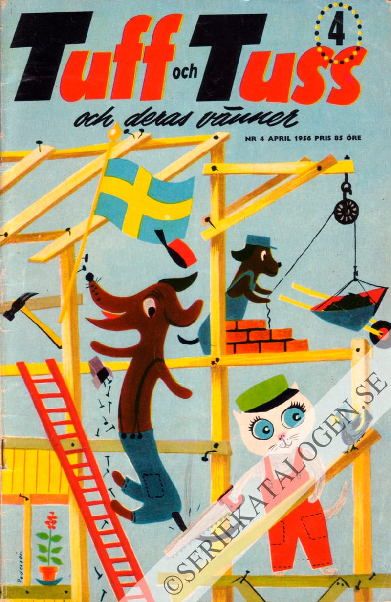 Framsida på Tuff och Tuss och deras vänner #4 (1956)