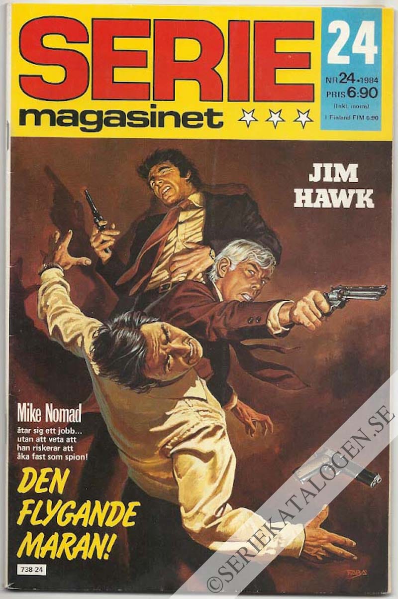 Framsida på Seriemagasinet #24 (1984)