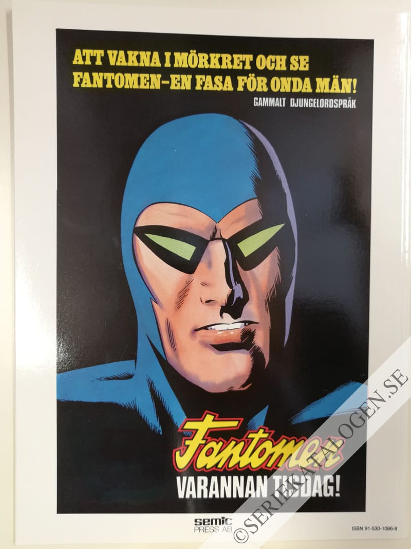 Baksida på Klassiska Äventyr: Helikopterpiraterna - Den kvinnliga Fantomen (1987)
