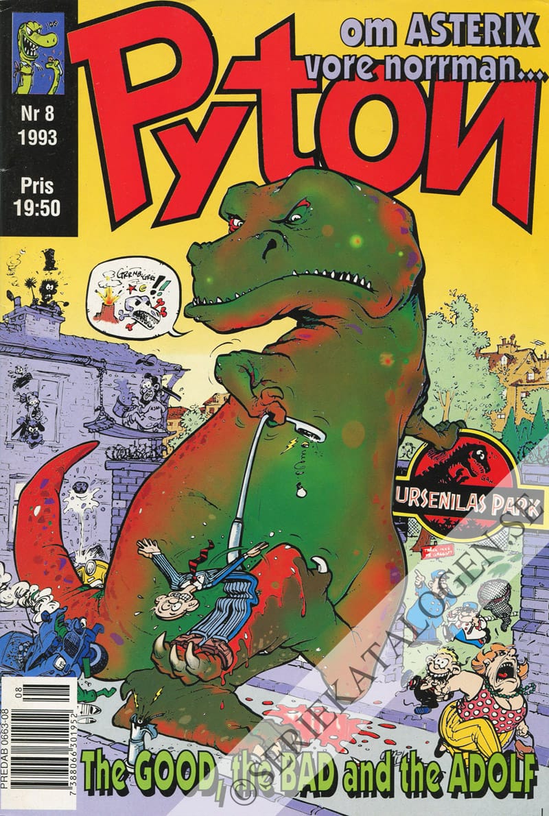 Framsida på Pyton #8 (1993)