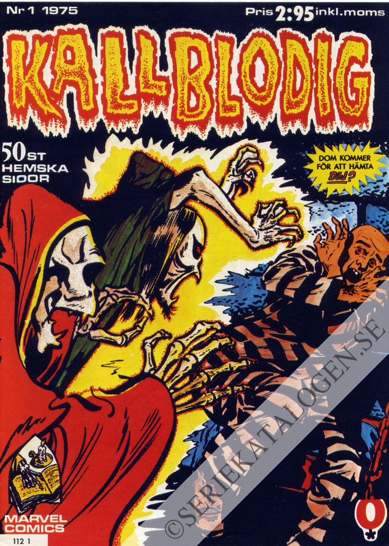 Framsida på Kallblodig #1 (1975)