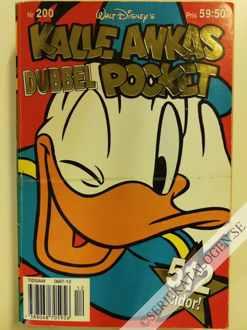 Framsida på Kalle Ankas pocket #200 (1996)