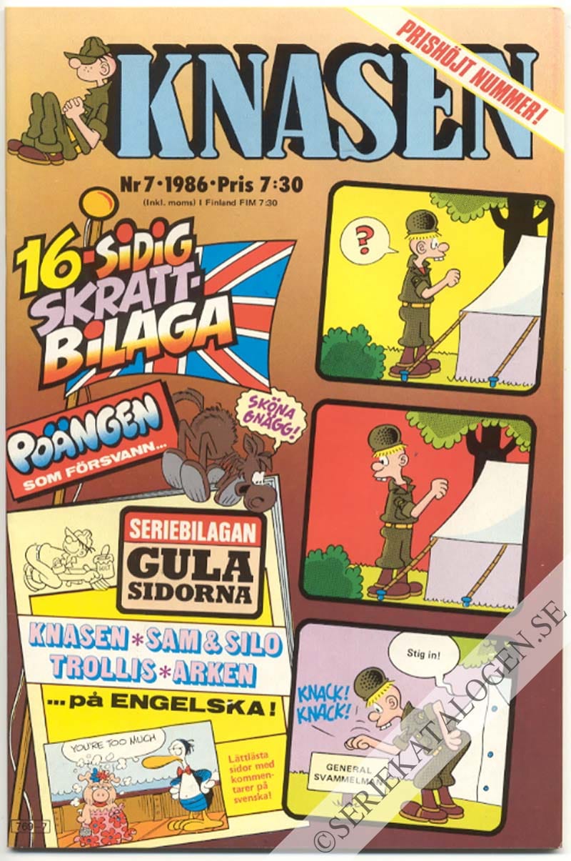 Framsida på Knasen #7 (1986)