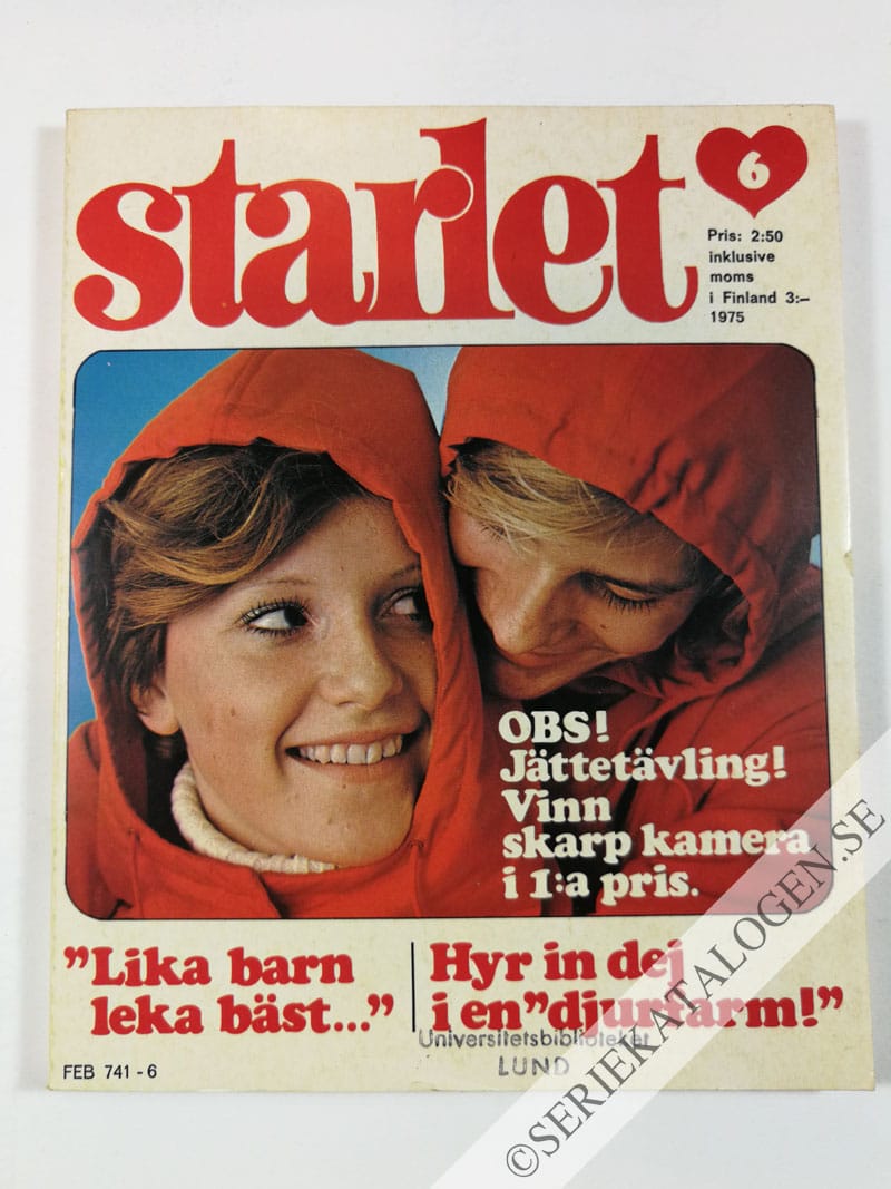 Framsida på Starlet #6 (1975)