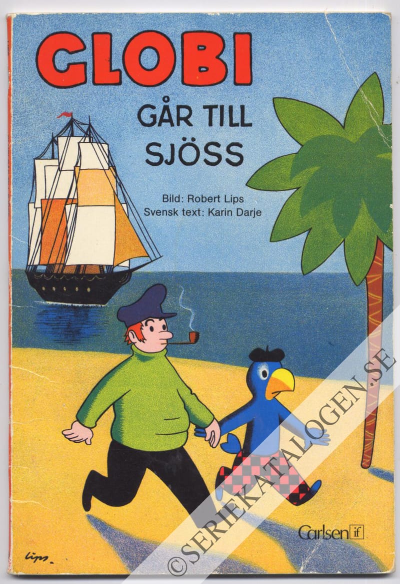 Framsida på Globi Globi går till sjöss (1982)